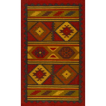 Rugsville Nature craft Geometric Hand Knotted Wool Tribal Rug 150 x 240 cm