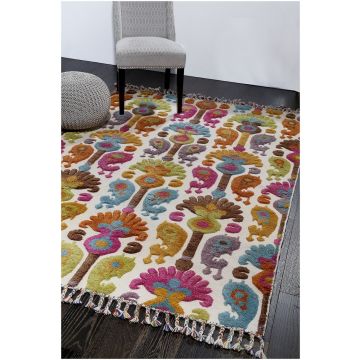 Rugsville Noul Contemporary Multi Abstract Moroccan Rug 150 x 240 cm