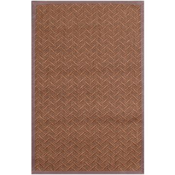 Rugsville Casual Contemporary Brown Jute Rug 150 x 240 cm
