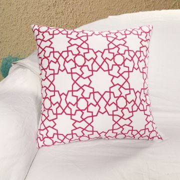 Astrid Trellis Rust Handprint Pillow Cover 45 x 45 cm