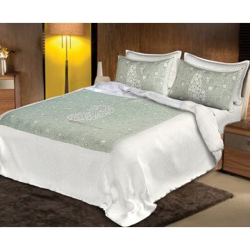 Rugsville Designer 120 TC Superfine Cotton Bedsheet With 2 Pillow Covers