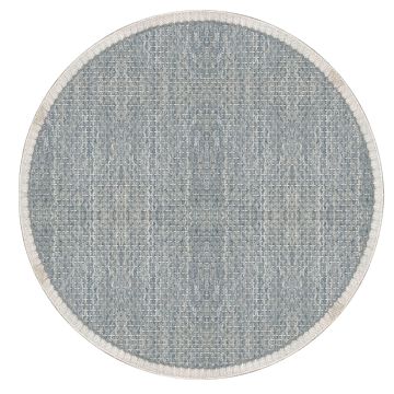 Dino Modern Geometric Gray Handmade Flat Weave Wool Rug 300x300 cm