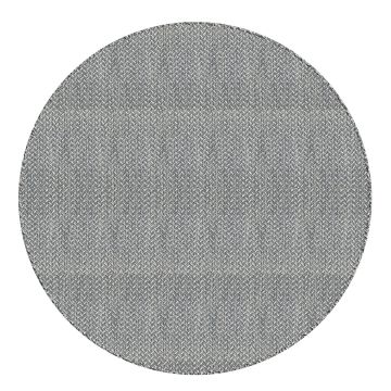 Durante Modern Gray Geometric Handmade Flat Weave Wool Rug 240 x 240 cm