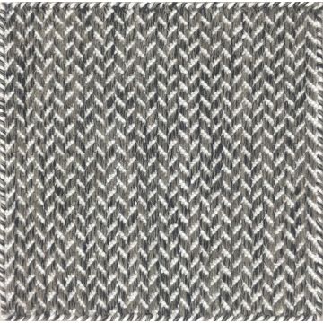 Donna Modern Geometric Brown Handmade Flat Weave Wool Rug 210 x 210 cm