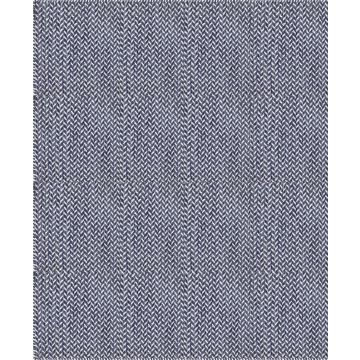 Custom Modern Geometric Hand Woven Flatweave Wool Rug -Navy-4' x 6' - 120 x 180 cm