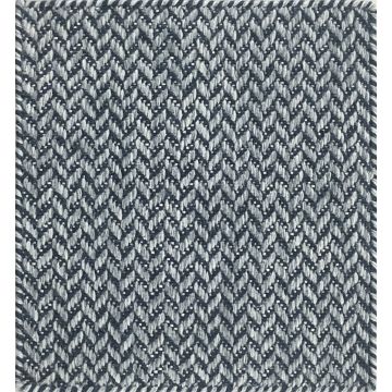 Duran Modern Geometric Blue Handmade Flat Weave Wool Rug 270 x 270 cm