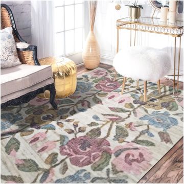 Rugsville Macy Transitional Floral Hand Knotted Multi Wool Rug 270 x 270 cm