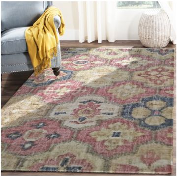 Rugsville Macy Transitional Floral Multi Hand Knotted Wool Rug  63202