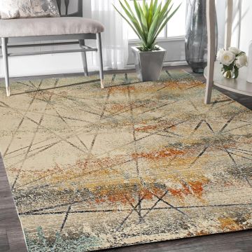 Rugsville Arely Graphic Multi Modern Rug 162 x 235 cm
