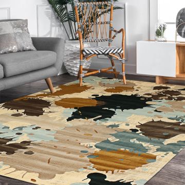 Rugsville Cindy Abstract Multi Modern Rug 192 x 287 cm