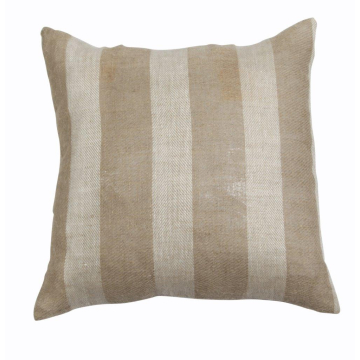 Luxury Linen 22" Beige Cotton Pillow Cover