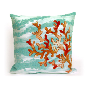 Liora Manne Visions III Coral Wave Indoor/Outdoor Pillow