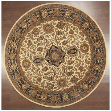 ABC Agra Old Styles Beige Black Wool Rug 10468 88rd