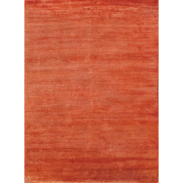 ABC Modern Solid Rust Handmade Wool Rug 6' x 9'