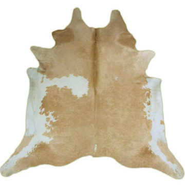 Brown and White Cowhide Rug  16909