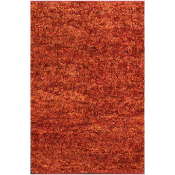 ABC Felted Wool Shag Solid Area Rust Rug 5' x 8'