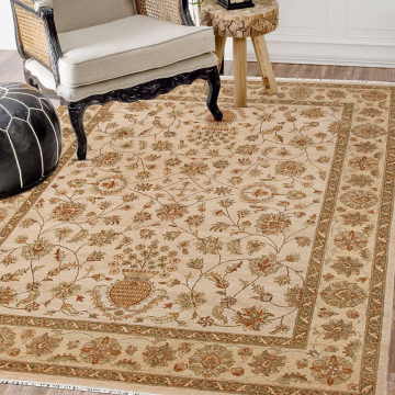 Orsola Persian Floral Hand Knotted Wool Rug 8' x 10'