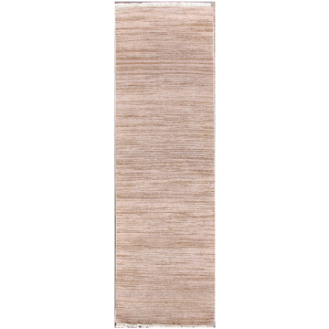 ABC Runner Ivory Modern Wool Rug 2.6x8