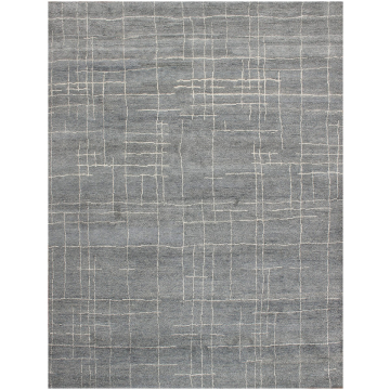  Beni Ourain Wool Gray Moroccan Rug