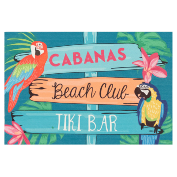 Liora Manne Illusions Summer Signs Indoor/Outdoor Mat Multi 19.5"x29.5"