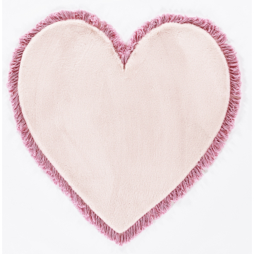 Momeni Lil Mo Snuggle LSN-1 Pink Area Rug 3'9" x 3'9"