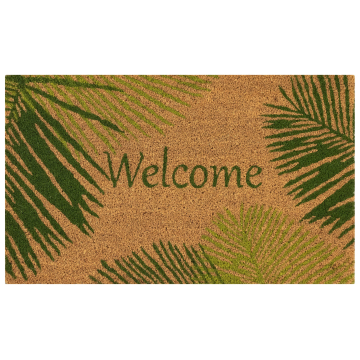 Liora Manne Natura Palm Border Outdoor Mat Green 18"x30"